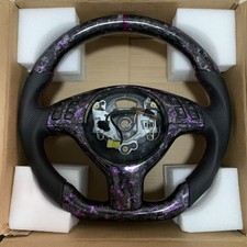 Purple Forged Carbon Fiber For Bmw M3 E46 E39 E53 330ci 325i Steering Wheel 1-06 Purple Forged Carbon Fiber For Bmw M3 E46 E39 E53 330ci 325i Steering Wheel 1-06