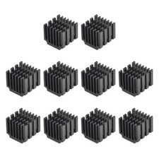 14.5x14x13mm Thermal Pad Aluminum Heatsink Electronic Radiators Black 10 Pcs
