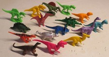Plastic Animal Dino Dinosaurs Animals Figure 16 pc Set Toy Lot Assorted Mini GU