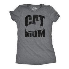 Womens Funny T Shirts Cat Mom Sarcastic Cute Kitten Graphic Tee for Ladies