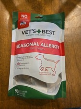 Vet's Best Seasonal Allergy Soft Chews for Dogs - 90 Count - EXP 07/18/2027