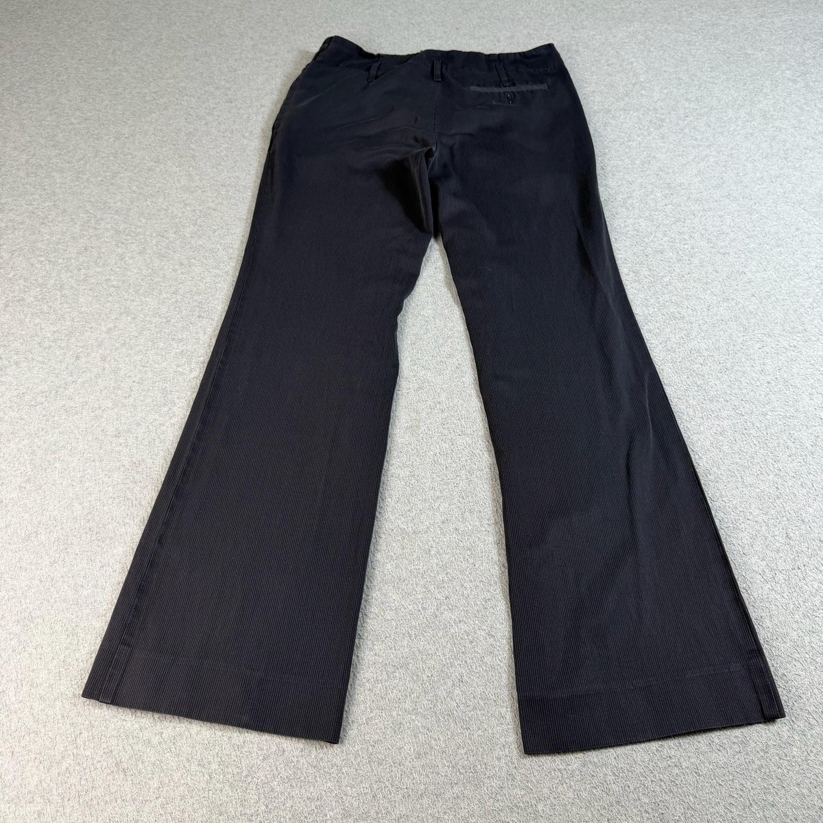 Emporio Armani Pants Women 4 Blue Pinstripe Straight Leg Made  display picture 1