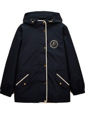 Image of Joules - Joules Womens Holt Packable Waterproof Raincoat with Hood - Ladies