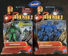 2 LOT IRON MONGER iron man 2 Marvel Universe figure # 35 comic series Guardsman