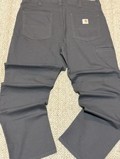 Carhartt Gravel Relaxed Fit Straight Leg Rigby Dungaree Pants Men's Size 38x33