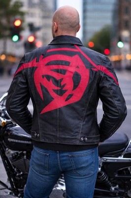 Prototype 2 James Heller Black Leather Cosplay Jacket Costume for