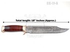18" Large Handmade Forged Crocodile Dundee Knife, Damascus Steel Blade HK-19-E — photo 2