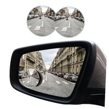 Car Blind Spot Mirror, 2"" Round Convex Mirror, Frameless HD Glass Round/2PCS