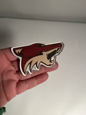 Vntg Arizona Coyotes NHL Defunct Hockey Magnet Team Dog Logo Mascot Souvenir HTF