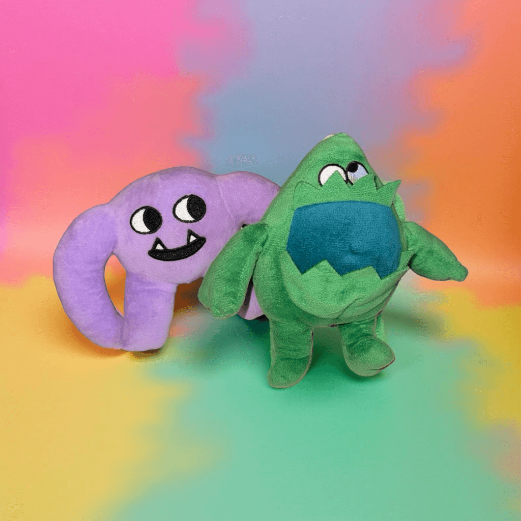 Garten of BanBan Green Stinky Joel & Purple Plush Mascot Captain