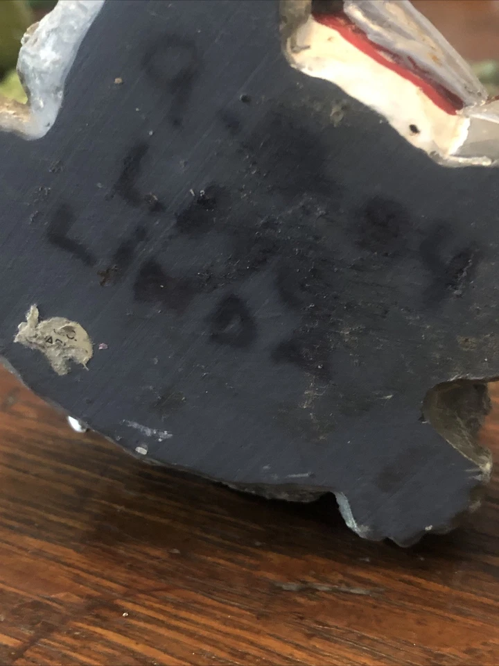 Estatueta engraçada de chef sapo “chillin’ in the USA” chapéu avental sapo decoração cozinha - Imagem 4 de 4