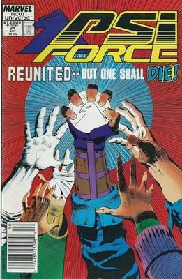 Psi-Force #24 (Newsstand) FN; Marvel | New Universe - w/Bag+Board