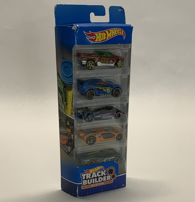 Hot Wheels Track Builder 5-Pack Diecast 1:64 Cars Power Pistons Jester