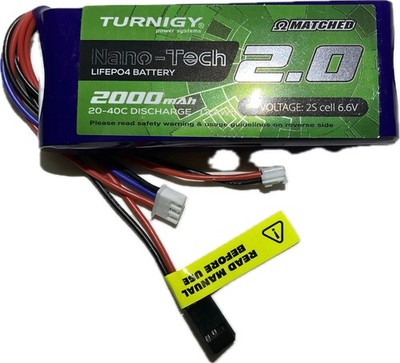 Turnigy nano-tech 2000mAh 2S 20C LiFePO4 Transmitter 6.6V Battery Pack