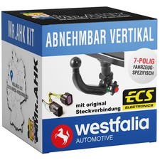 Westfalia Anhängerkupplung abnehmbar für Audi Q8 ab 18 mit 7polig spezi.