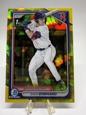 2024 Bowman Draft Sapphire Edition #BDC-146 Zach Ehrhard Yellow #/75 SN