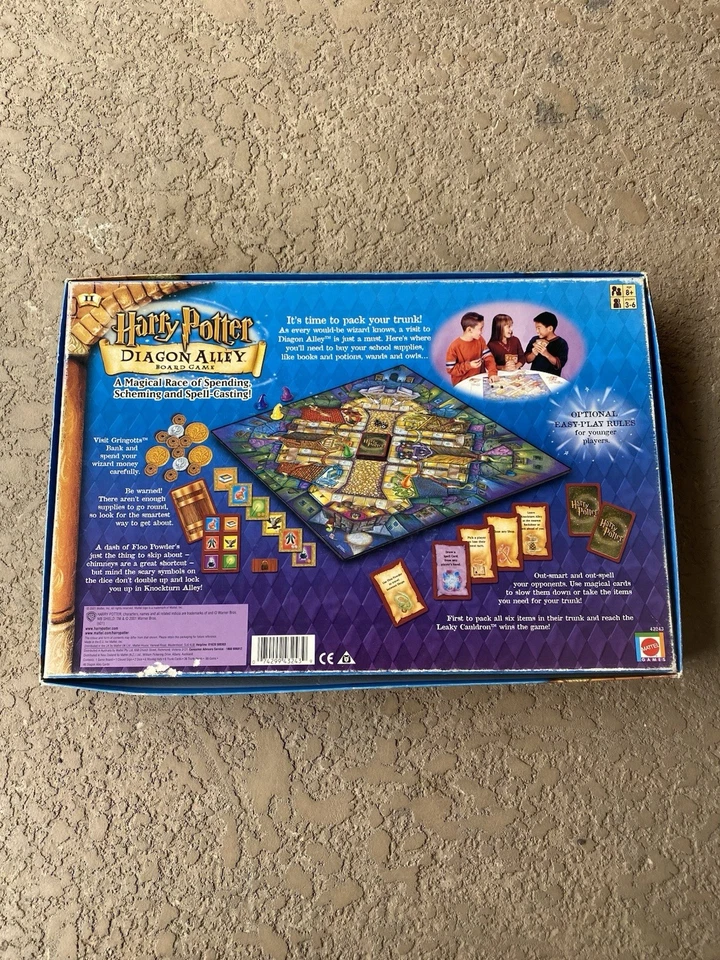 Harry Potter Diagon Alley Board Game Mattel Games 2001 Vintage Rare Y2K - Image 3 of 4