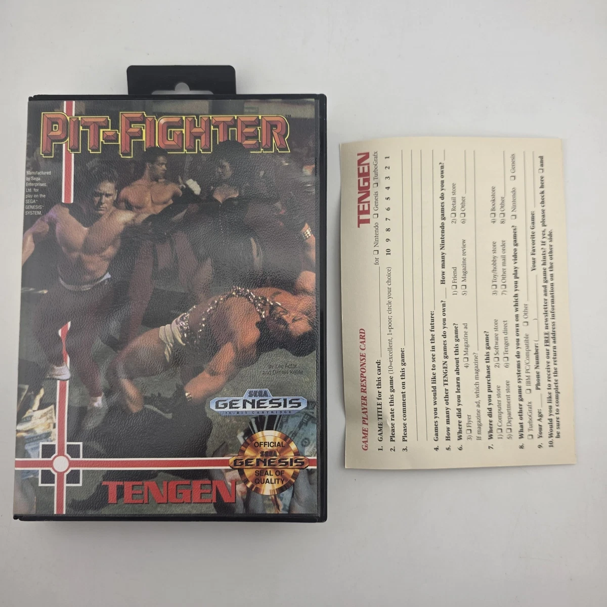 Pit-Fighter Mega Drive Genesis Jogo Luta 1991 Legendado Português