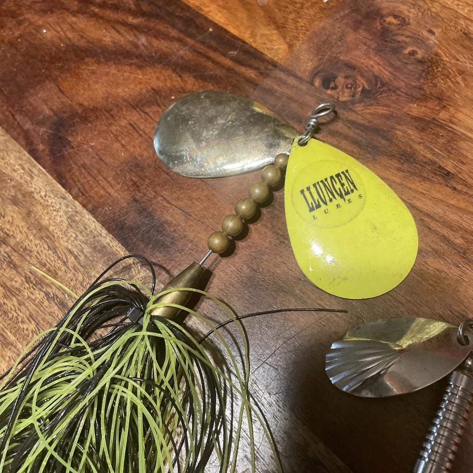 大型旋转饵鱼饵。 Musky. Llungen。 Mepps. 双刀片 9/7.5/5 英寸 — 第 2/4 张图片