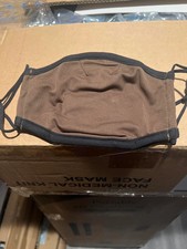 Reusable Non Medical Brown & Black Face Mask with Adjustable Ear Loops -200 pack