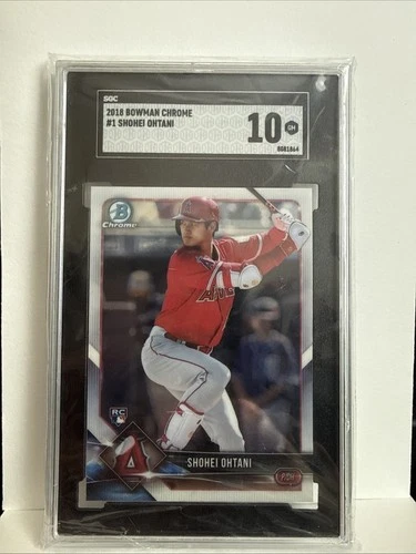 2018 Bowman Chrome Shohei Ohtani Rookie Card RC #1 SGC 10 Gem Mint 4017555