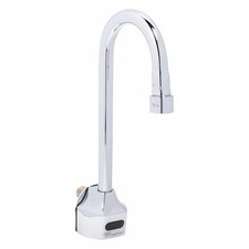 T&s Brass Sensor Single Hole Mount, 1 Hole Gooseneck Bathroom Faucet, Polished