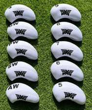 10Pcs PXG Golf Club Iron Head Covers Neoprene White 4-9 ASPG/W