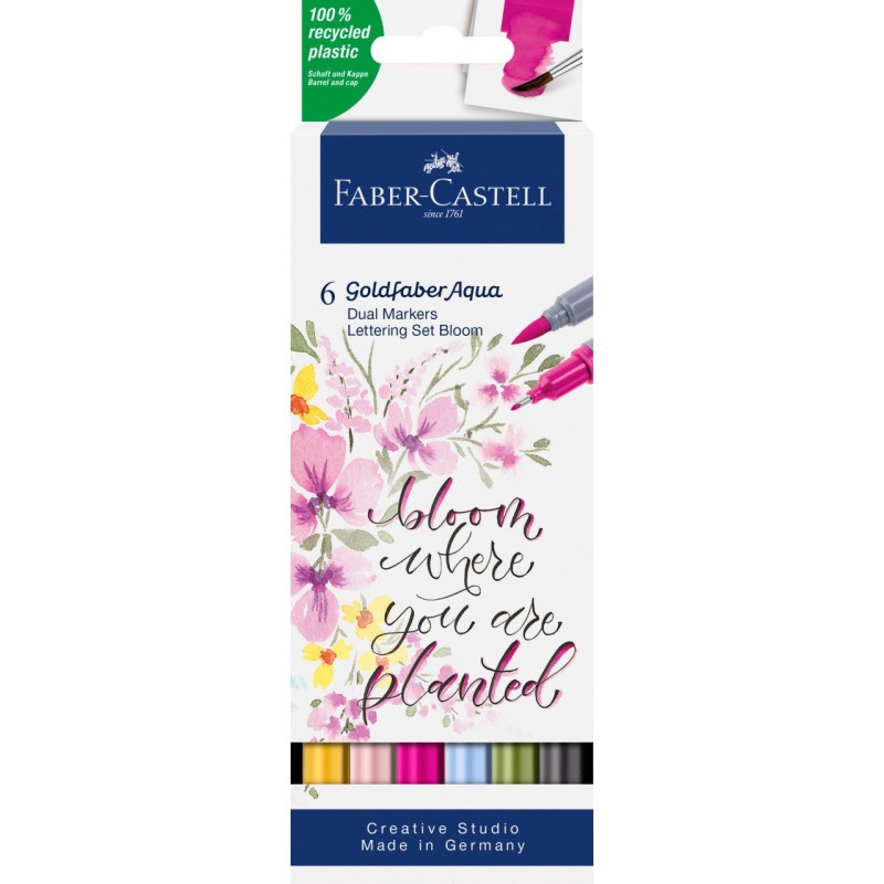 Feutres aquarellables Faber-Castell Goldfaber Aqua aux pigments solubles