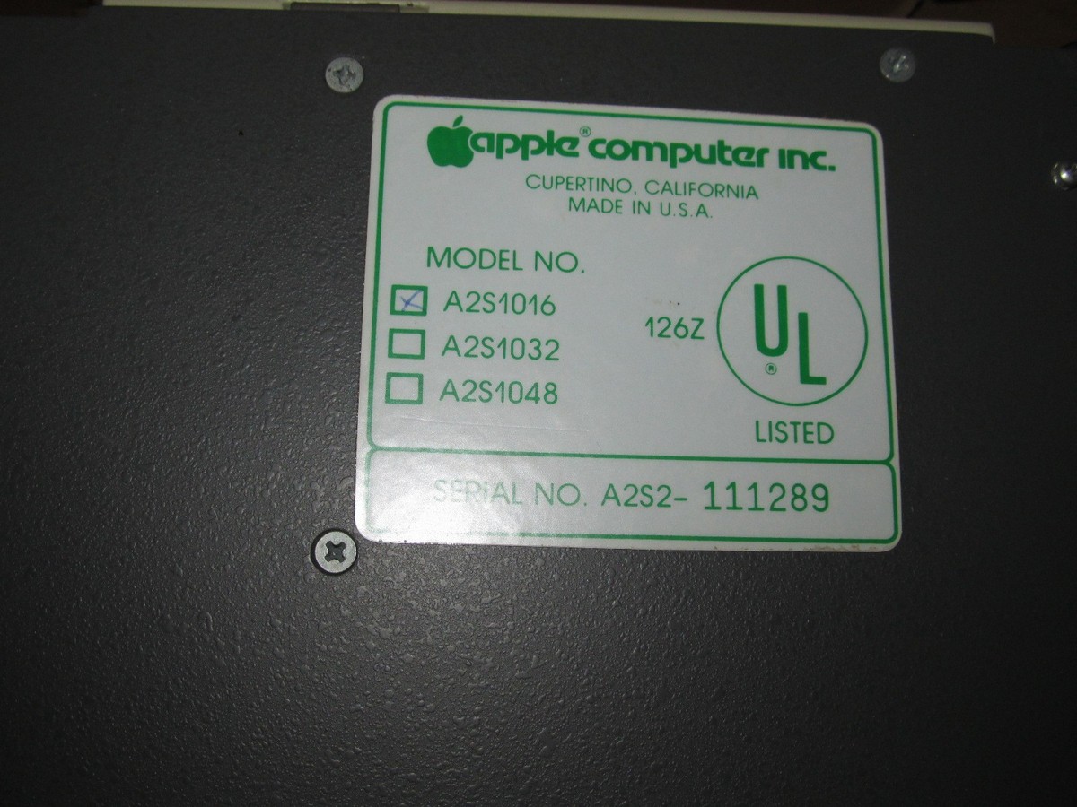 Apple II Plus コンピュータ MODEL NO. A2S1016 Vintage Apple II Plus A2S1016 Computer, Very Nice | eBay