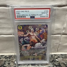 2023 ONE PIECE OP05 #100 AWAKENING OF THE NEW ERA ENEL SP SPECIAL ALT ART PSA 10