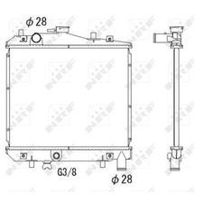 RADIATOR WATER COOLER ENGINE COOLING FOR KIA MAZDA B10215200 NEW