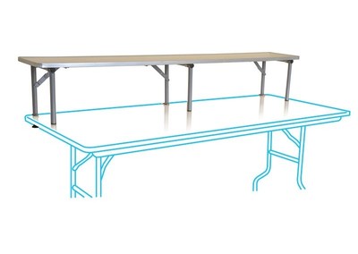 6ft Wood Folding Table With Clamp Table Bar Top Riser 12x12 Height Increaser