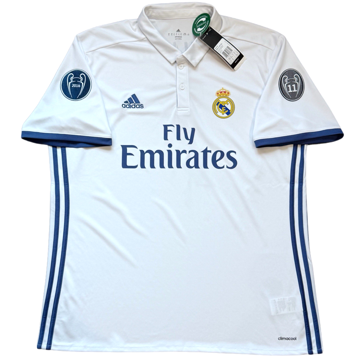 2016/17 Real Madrid Home UCL Jersey #7 RONALDO XL adidas Champions