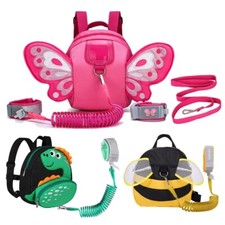 Baby Toddler Anti-Lost Backpack Butterfly Walking Safety Belt Harness with Leash