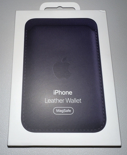 Empty Box Only Genuine Apple iPhone Leather Wallet Ink MagSafe Box MPPW3ZM/A - Picture 2 of 4