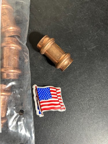 LOT 0F 20 - 1/2" NO STOP COUPLINGS PROPRESS NIBCO COPPER PRESS VIEGA *USA MADE* - Picture 3 of 3