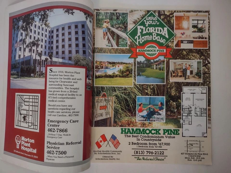 1989 Phillies Spring Training Game Program Jack Russell Stadium Clearwater FL - Image 3 of 4