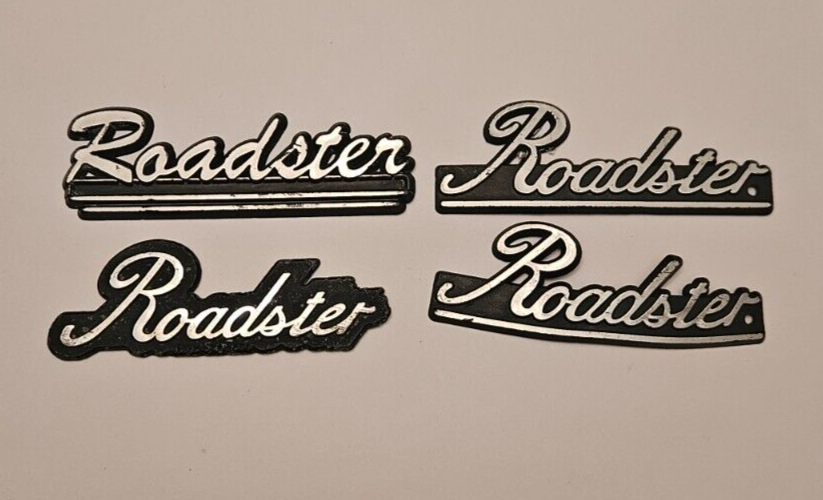 Chrysler Roadster Emblem Lot - Lot of 4 - Plastic and Metal - Used -