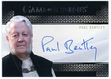 2024 Game of Thrones Legends of Realm Paul Bentley Valyrian Steel Autograph VL