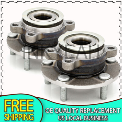 Pair Front Wheel Bearing Hub Assembly For 2011-2017 Nissan Juke & 2011-2012 Leaf