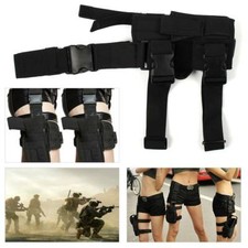 Leg Gun Pistol Holster Outdoor Tactical Puttee Thigh Pouch Waterproof Adjustable