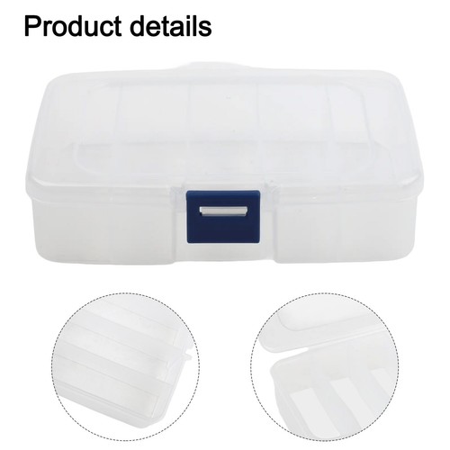 Compact Clear Storage Box with Multiple Compartments for Organizing Small Items - Picture 6 of 26