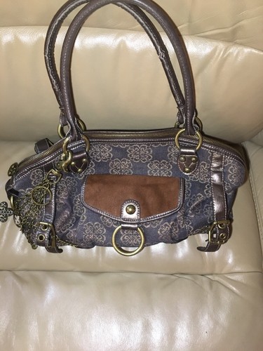 Kathy van zeeland Tejido Estampado De Flores Cartera Bolso de Mano Cartera  | eBay