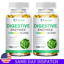 Digestive Enzymes w/ Prebiotic  Probiotics, Gas, Constipation  Bloating Relief