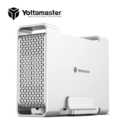 Yottamaster 2 Bay RAID USB 3.0 Festplattengehäuse Gehäuse mit RAID für 2,5'' HDDs