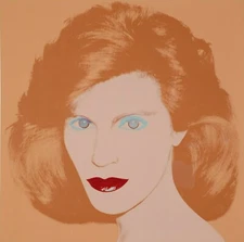 ANDY WARHOL Pop Art Poster or Rolled Canvas Print "JOAN ROBBINS" Up to 24X24''