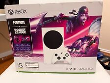  Xbox Series S Fortnite and Rocket League Bundle - Includes Xbox  Wireless Controller - Includes Fortnite & Rocket League Downloads - 10GB  RAM 512GB SSD - Up to 120 frames per