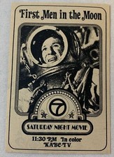 1970 small KABC tv sci fi movie ad~ FIRST MEN IN THE MOON
