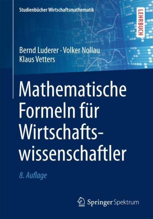 Thumbnail - Bernd Luderer Mathematische Formeln Für Wirtschaftswissenschaftler