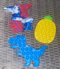 Push it Pop Silicone Sensory Fidget Toy Anxiety Stress Relief Pop Bubble Game